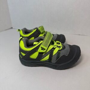 OshKosh B'gosh Domino Kids Toddler Sneakers Grey Green Size 6 Athletic NEW